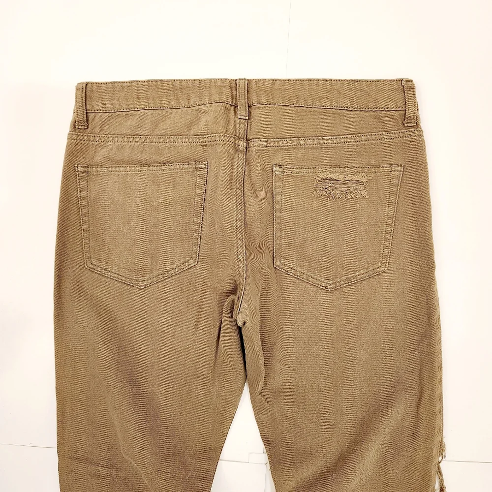 Forever 21 Men's Tan / Brown Jeans - Size 32 - Distressed - Picture 5 of 7